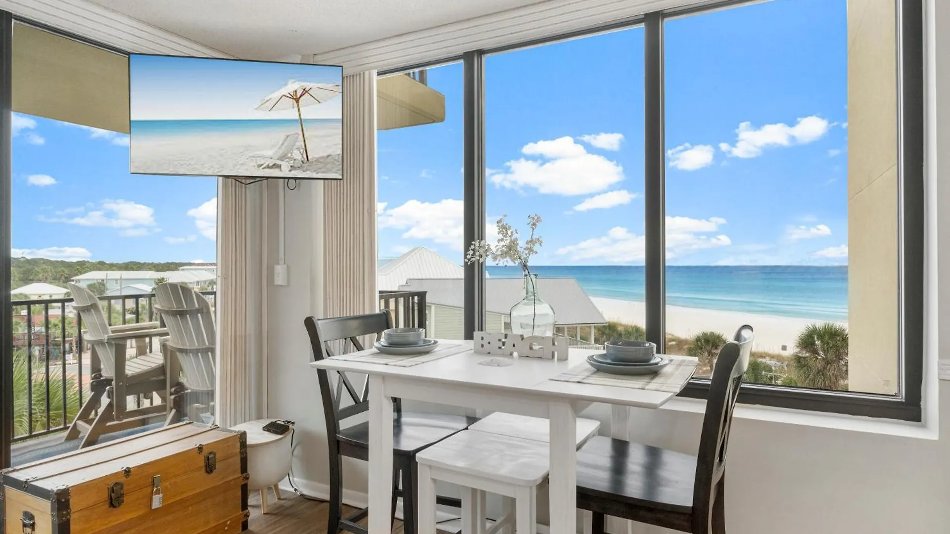 Lägenhet Sunbird Resort! Incredible Beachfront Corner Unit! Free Beach Chairs! By Dolce Vita Getaways Pcb Panama City Beach